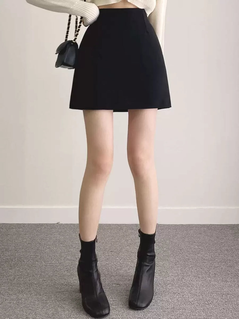 DAZY Saia Básica De Cor Sólida Para Lazer De Verão Bellizzi 