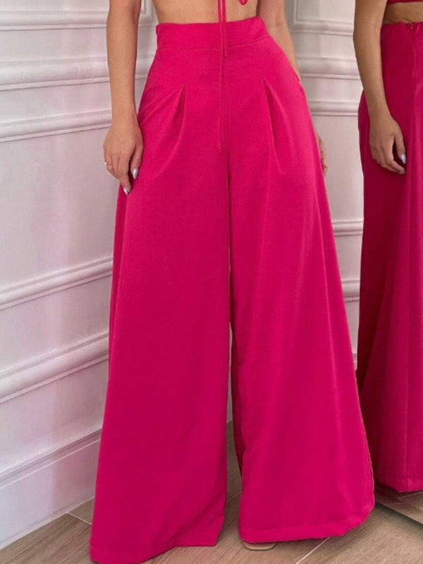 Calça Pantalona Feminina em Alfaiataria Elegante Bellizzi 