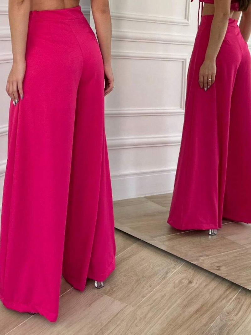 Calça Pantalona Feminina em Alfaiataria Elegante Bellizzi 