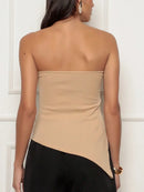 Blusa Feminina Tomara que Caia em Malha Canelada Moderna Bellizzi 