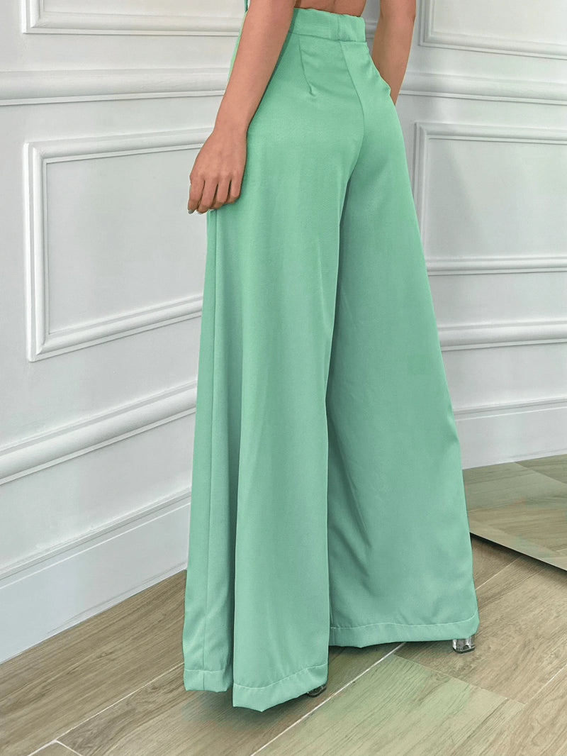 Calça Pantalona Feminina em Alfaiataria Elegante Bellizzi 