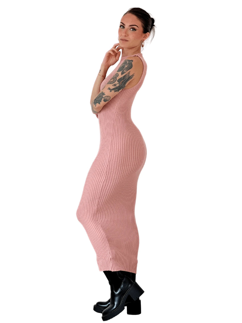 Vestido Midi Feminino Fio Modal Slim Fit Elegante Bellizzi 