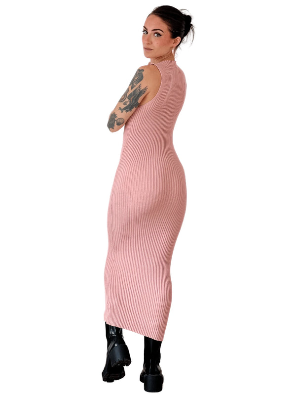 Vestido Midi Feminino Fio Modal Slim Fit Elegante Bellizzi 