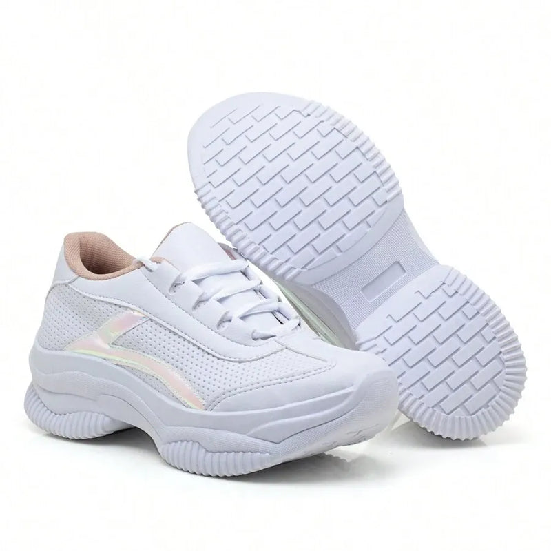 Tênis Feminino Plataforma Sintético Casual Forma Grande Bellizzi 