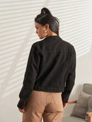 Jaqueta Jeans Feminina com Lycra Corte Ajustado Linha Premium Bellizzi 