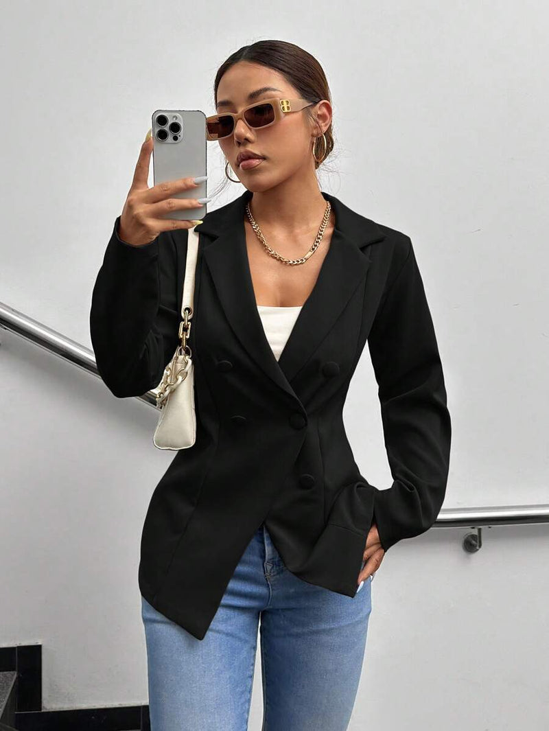 Blazer Feminino Alfaiataria Elegante Casual Social Confortável