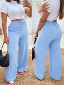 Calça Pantalona Feminina em Duna Cintura Alta Bellizzi 