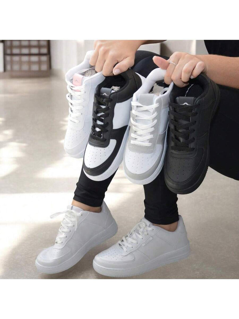 Tênis Air Casual Feminino Couro Macio Solado Confortável
