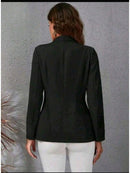 Blazer Feminino Alfaiataria Elegante Casual Social com Botão Bellizzi 
