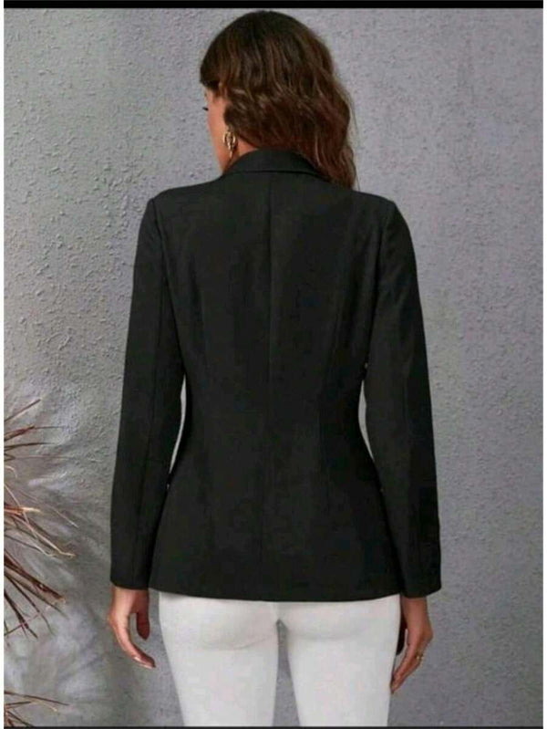 Blazer Feminino Alfaiataria Elegante Casual Social com Botão