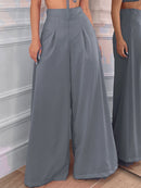 Calça Pantalona Feminina em Alfaiataria Elegante Bellizzi 