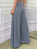 Calça Pantalona Feminina em Alfaiataria Elegante Bellizzi 