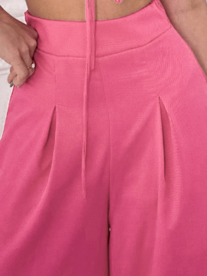 Calça Pantalona Feminina em Alfaiataria Elegante Bellizzi 