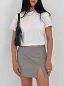 saia fenda dentro com short fk moda Bellizzi 