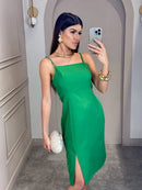 Vestido Curto De Alcinha Alfaiataria L'aube Brille Mode II Bellizzi 