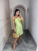 Vestido Curto De Alcinha Alfaiataria L'aube Brille Mode II Bellizzi 