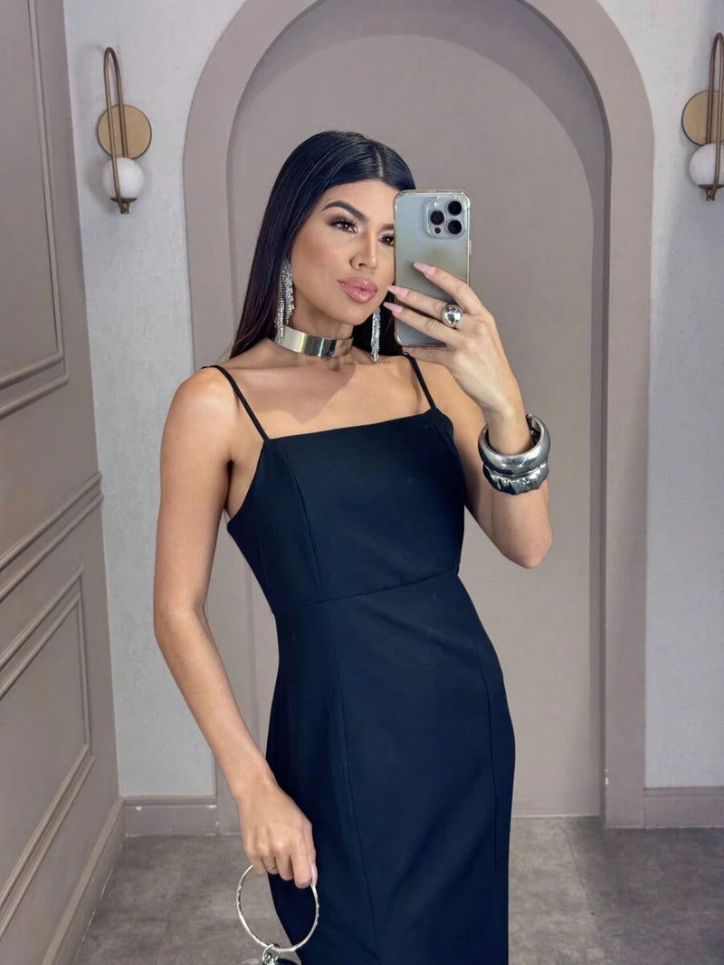 Vestido Curto De Alcinha Alfaiataria L'aube Brille Mode II Bellizzi 