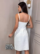 Vestido Curto De Alcinha Alfaiataria L'aube Brille Mode II Bellizzi 