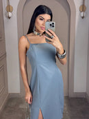 Vestido Curto De Alcinha Alfaiataria L'aube Brille Mode II Bellizzi 