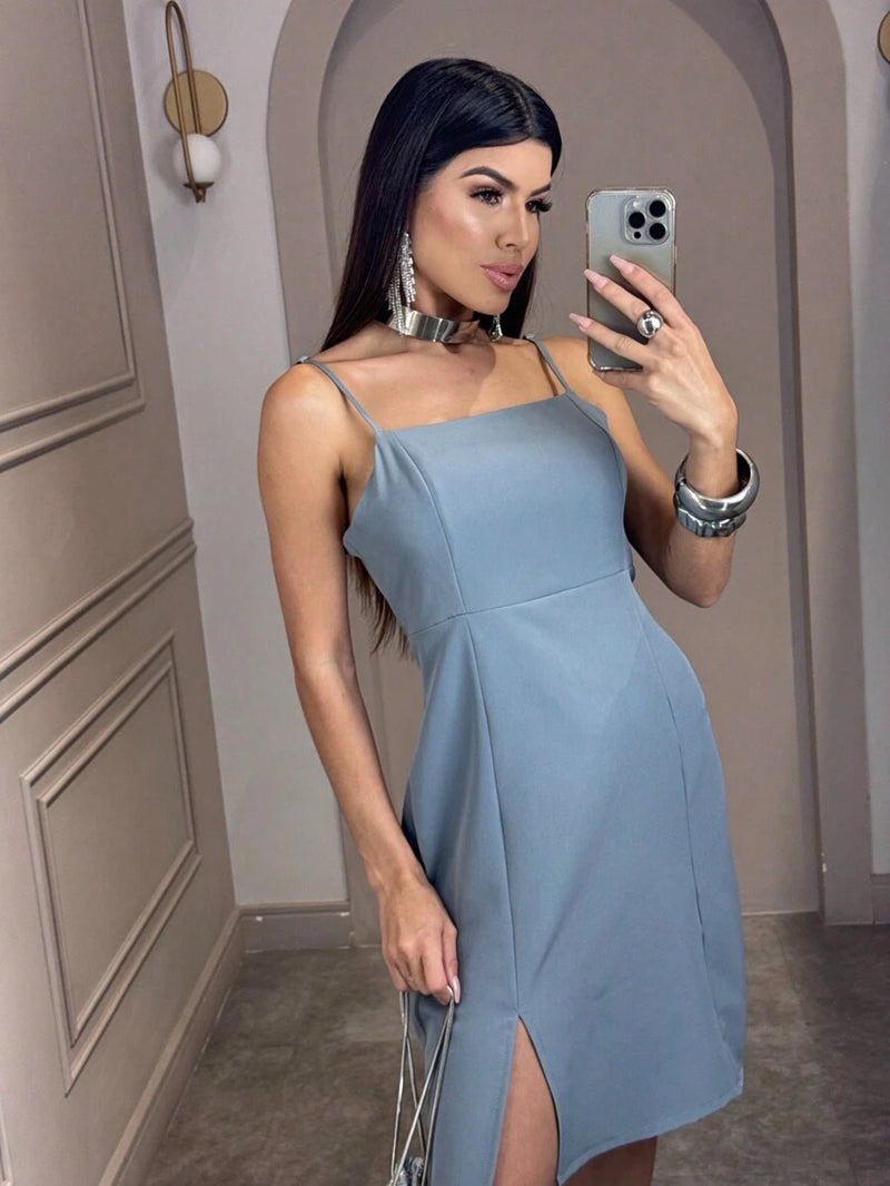 Vestido Curto De Alcinha Alfaiataria L'aube Brille Mode II Bellizzi 