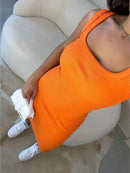 Vestido Regata Midi Feminino Algodão Ribana Casual Bellizzi 