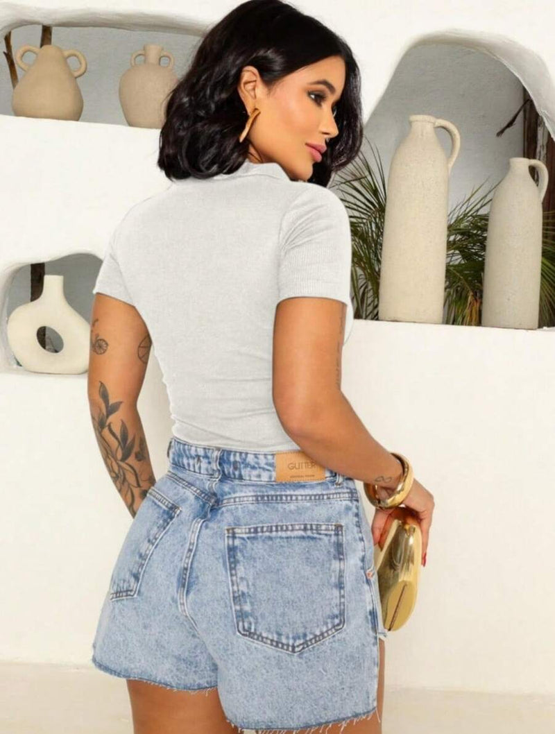 Camisa polo Feminina Manga curta Algodao Bellizzi 