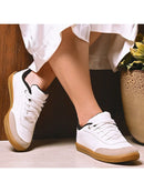 Tênis Feminino Branco Aveia Sintético Casual Cano Baixo KAUZE Bellizzi 