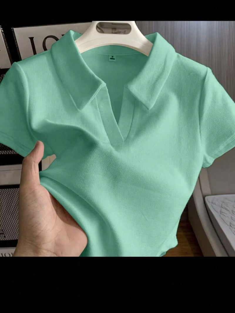 Camisa polo Feminina Manga curta Algodao Bellizzi 