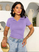 Camisa polo Feminina Manga curta Algodao Bellizzi 