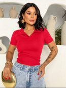 Camisa polo Feminina Manga curta Algodao Bellizzi 