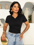 Camisa polo Feminina Manga curta Algodao Bellizzi 