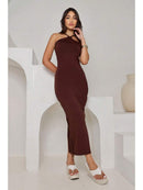 Vestido Longo Feminino Colete Ajuste Corpo Elegante Bellizzi 