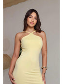 Vestido Longo Feminino Colete Ajuste Corpo Elegante Bellizzi 