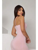 Vestido Longo Feminino Colete Ajuste Corpo Elegante Bellizzi 