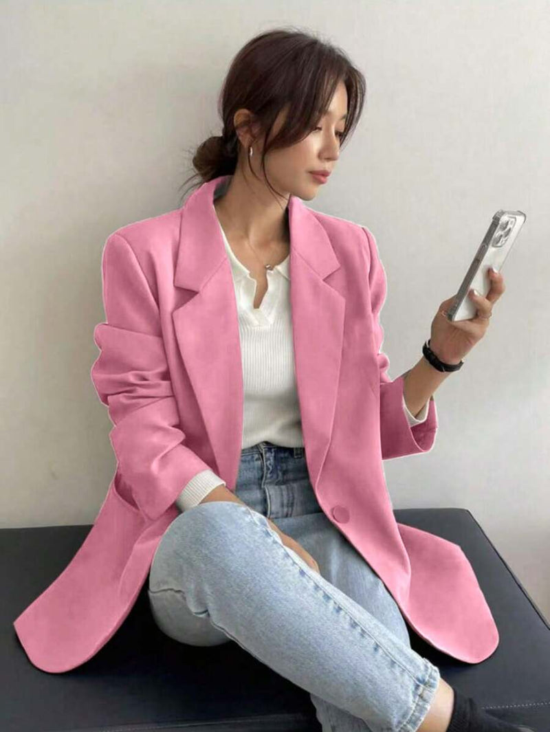 Blazer Feminino Alfaiataria com Forro e Ombreiras - Bellizzi Bellizzi 