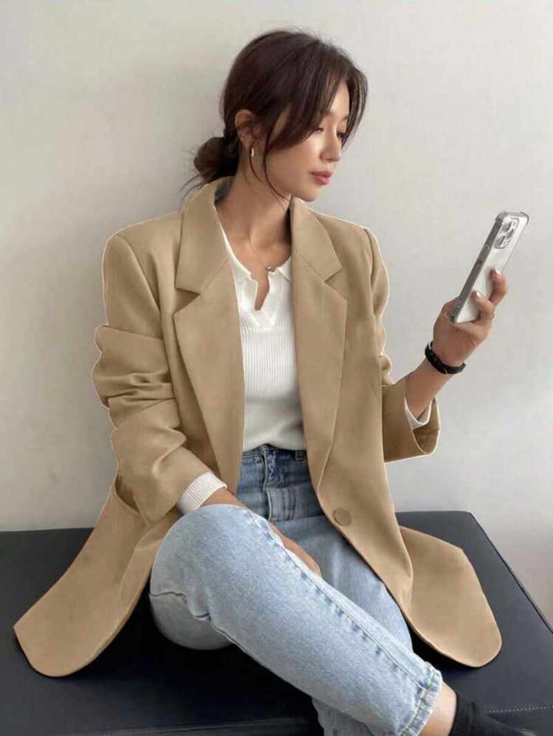 Blazer Feminino Alfaiataria com Forro e Ombreiras - Bellizzi Bellizzi 