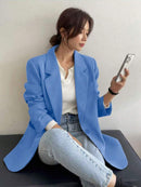 Blazer Feminino Alfaiataria com Forro e Ombreiras - Bellizzi Bellizzi 