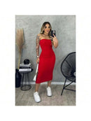 Vestido Midi Feminino Tomara que Caia Premium Bellizzi 