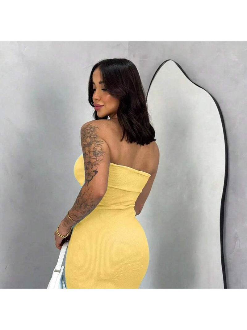 Vestido Midi Feminino Tomara que Caia Premium Bellizzi 