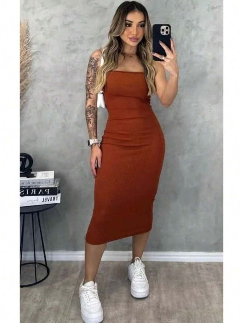 Vestido Midi Feminino Tomara que Caia Premium Bellizzi 