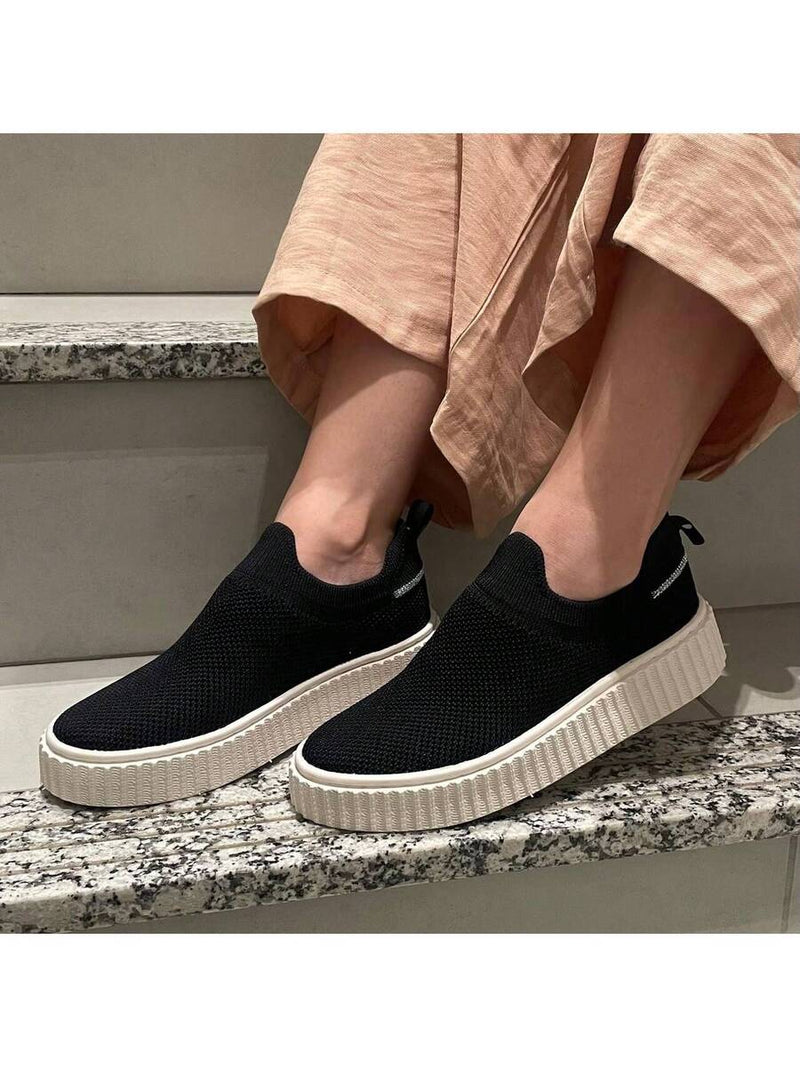 Tênis Meia Feminino Slip On Casual Nylon Soft Ultra Leve