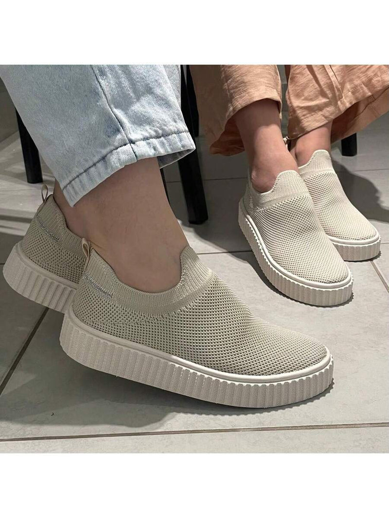 Tênis Meia Feminino Slip On Casual Nylon Soft Ultra Leve
