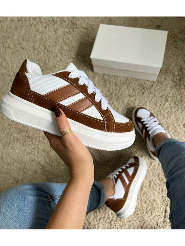 Tênis Feminino Camurça Plataforma Casual Conforto Inverno Bellizzi 