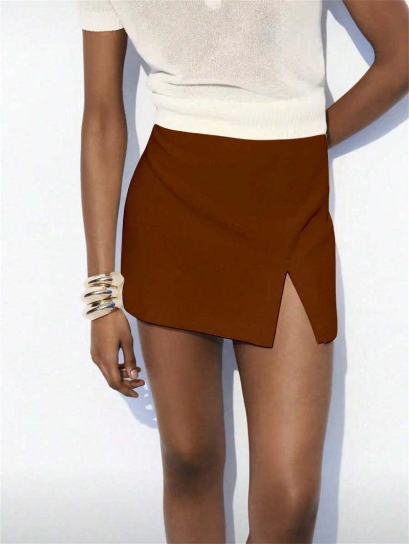 saia fenda dentro com short fk moda Bellizzi 