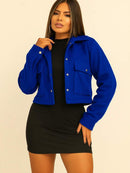 Casaco Feminino Curto Soft Elegante Estilo Casual Bellizzi 