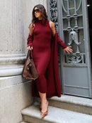 Vestido Feminino Canelado Sem Manga Modal Premium Casual Bellizzi 