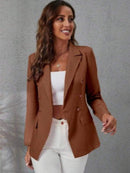 Blazer Feminino Alfaiataria Elegante Casual Social com Botão Bellizzi 