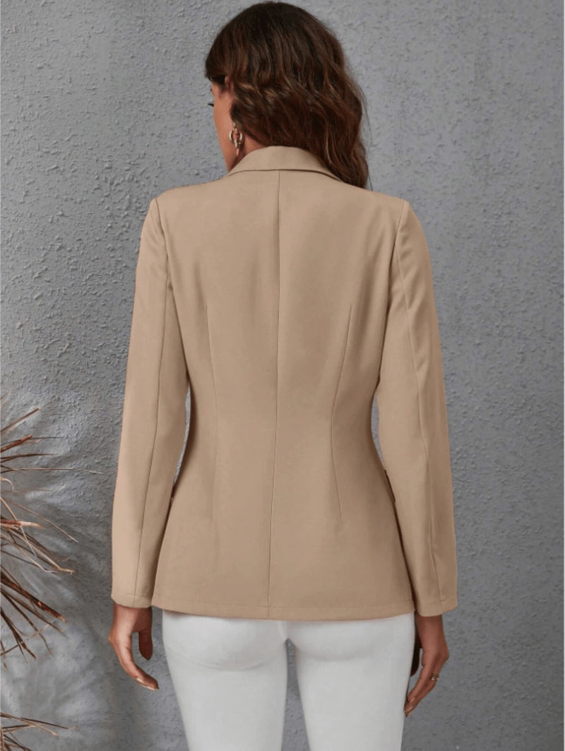 Blazer Feminino Alfaiataria Elegante Casual Social com Botão