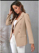 Blazer Feminino Alfaiataria Elegante Casual Social com Botão Bellizzi 