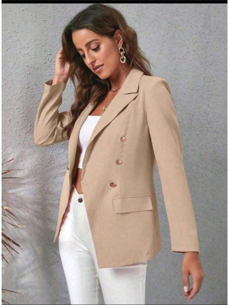 Blazer Feminino Alfaiataria Elegante Casual Social com Botão